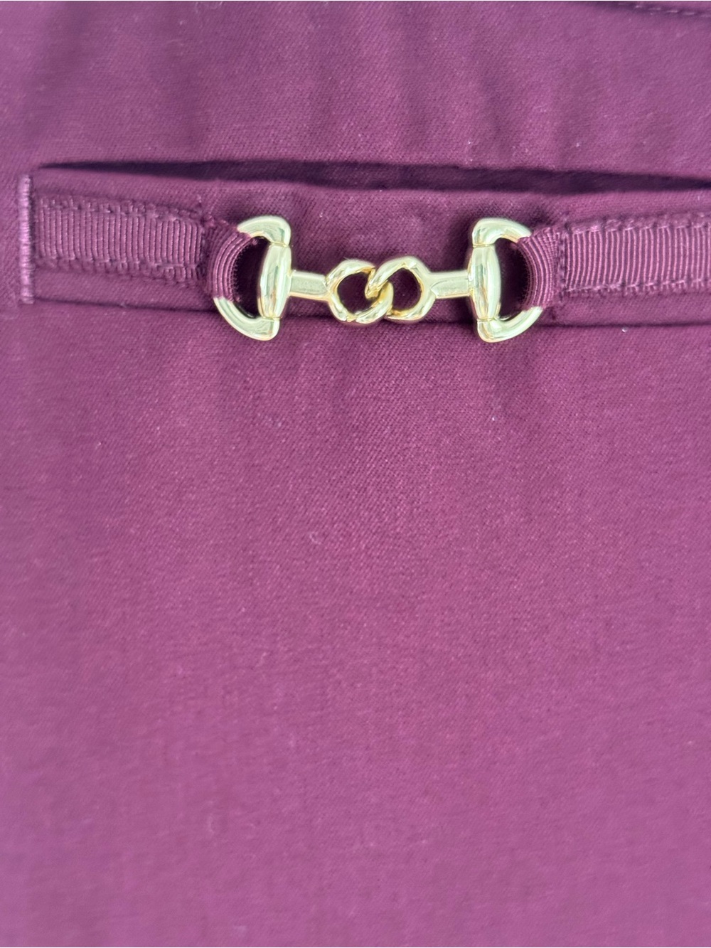 Talbots Chatham Ankle Pants Rich Burgundy NEW Women’s Size 16P - Picture 3 of 10